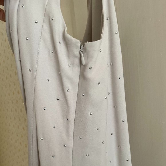 Express Cream Colored One Shoulder Cocktail Dress - Picture 4 of 10